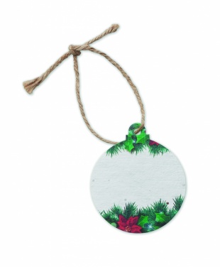 Logo trade promotional gifts picture of: Seed paper Xmas ornament