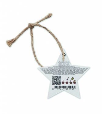 Logo trade promotional gifts picture of: Seed paper Xmas ornament