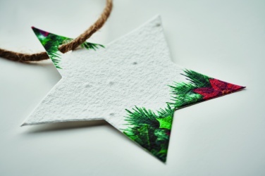 Logotrade promotional giveaways photo of: Seed paper Xmas ornament
