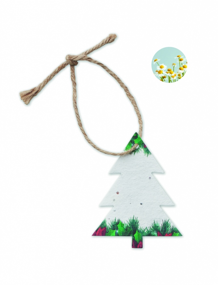 Logo trade advertising products picture of: Seed paper Xmas ornament
