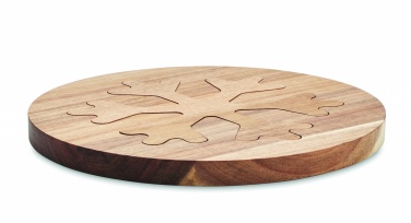 Logo trade promotional product photo of: Acacia wooden pot holders set