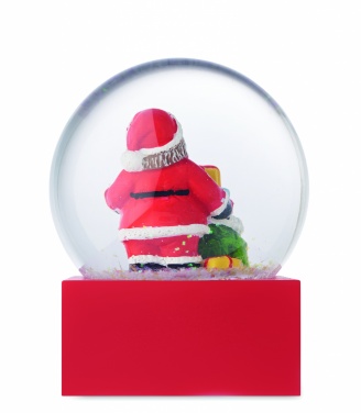 Logo trade business gifts image of: Snow ball glass ornament