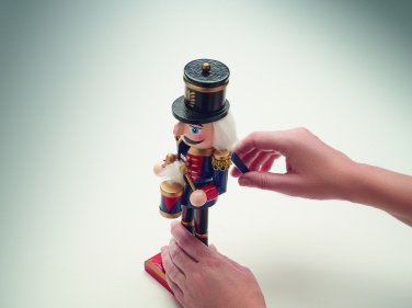 Logo trade promotional products image of: Nutcracker character in wood