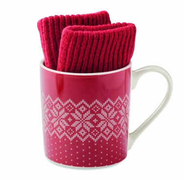 Logotrade advertising product image of: Winter gift mug and gloves set