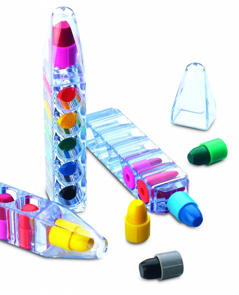 Logotrade promotional product picture of: Set of 6 wax crayons