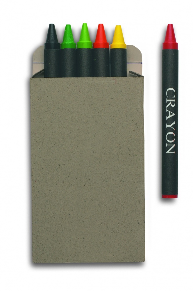 Logotrade promotional merchandise photo of: Carton of 6 wax crayons
