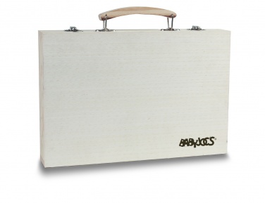 Logo trade business gifts image of: Artist's set in wooden box