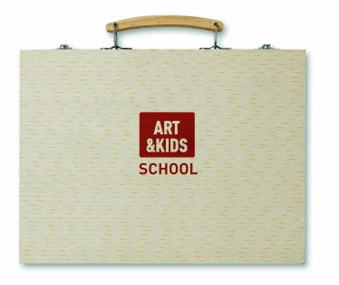 Logotrade business gifts photo of: Artist's set in wooden box