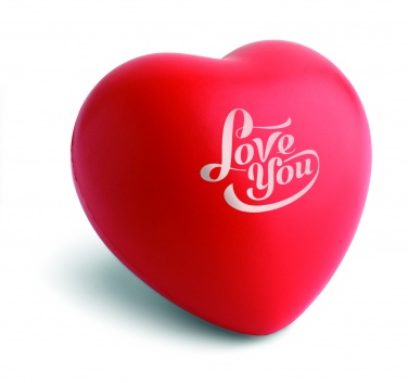 Logo trade promotional giveaway photo of: Anti-stress heart PU material