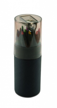 Logotrade corporate gift image of: Black colouring pencils