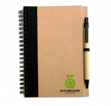 Logo trade promotional giveaway photo of: B6 recycled notebook with pen