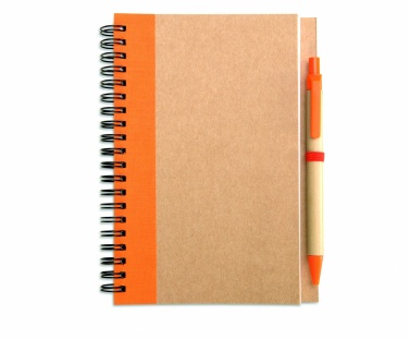 Logo trade promotional merchandise photo of: B6 recycled notebook with pen