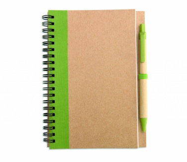 Logotrade corporate gift picture of: B6 recycled notebook with pen