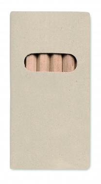 Logo trade promotional products image of: 6 coloured pencils in box