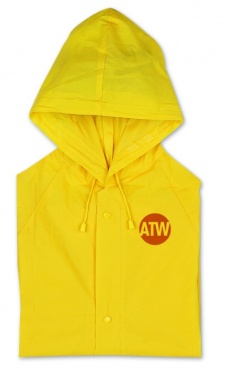 Logo trade promotional products image of: PVC raincoat with hood
