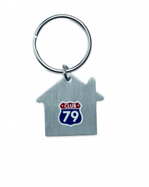 Logo trade business gifts image of: Metal key holder house Lahti