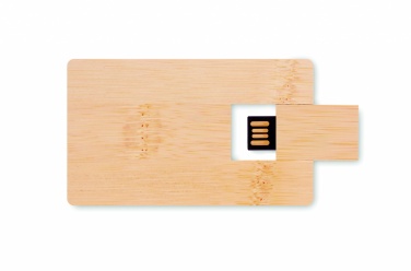 Logo trade business gifts image of: 16GB bamboo casing USB