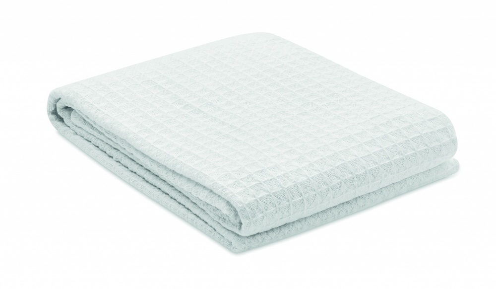 Logo trade promotional products picture of: Cotton wafle blanket 350 gr/m²