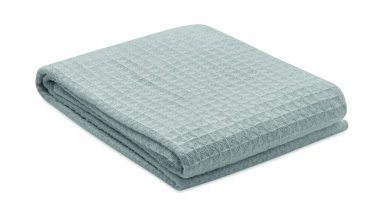 Logo trade promotional merchandise picture of: Cotton wafle blanket 350 gr/m²