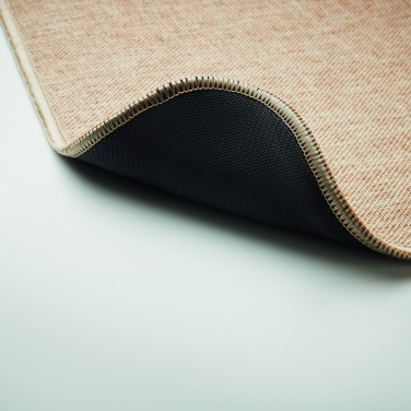 Logo trade promotional gifts image of: Flax door mat