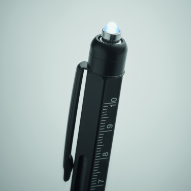 Logo trade promotional items image of: Spirit level pen with ruler
