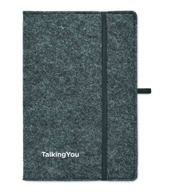 Logotrade promotional products photo of: A5 notebook RPET felt