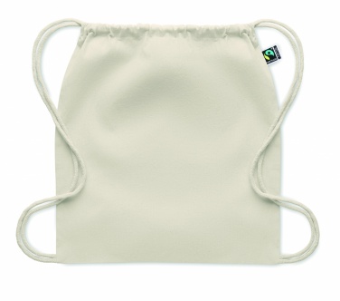 Logo trade promotional gifts picture of: Drawstring bag Fairtrade