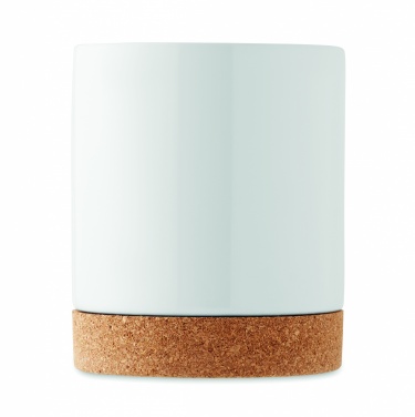 Logo trade advertising product photo of: Sublimation ceramic cork mug