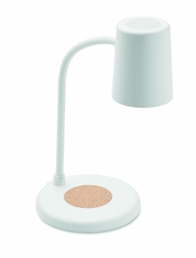 Logo trade promotional giveaway photo of: Wireless charger, lamp speaker