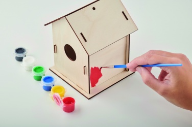 Logo trade promotional giveaway photo of: DIY wooden bird house kit