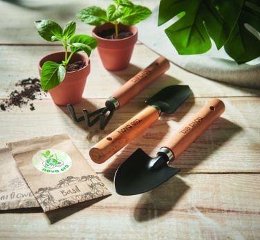 Logotrade corporate gift picture of: 3 garden tools  in RPET pouch