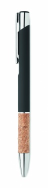 Logotrade business gift image of: Ballpoint pen made of aluminum with a cork grip