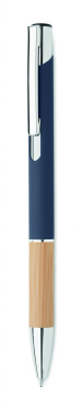 Logotrade promotional items photo of: Ballpoint pen made of aluminum with a bamboo grip