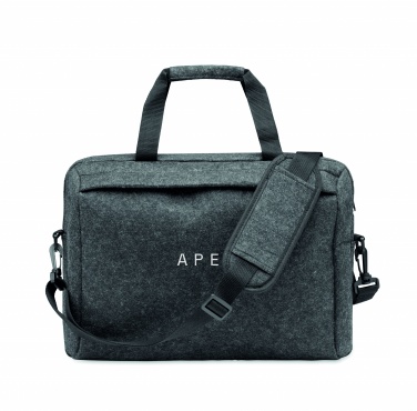 Logo trade promotional gift photo of: 15 inch RPET felt laptop bag