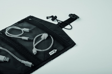 Logo trade advertising product photo of: 210RPET travel cable organizer