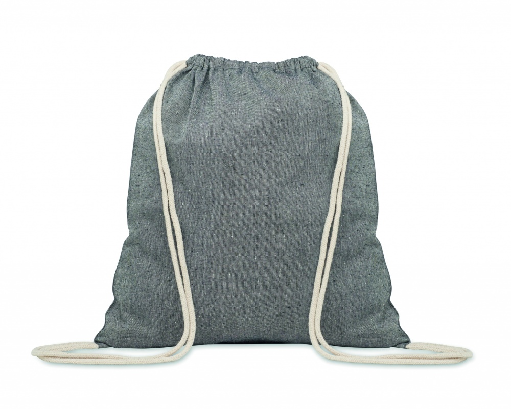 Logo trade promotional giveaways picture of: Recycled 140 gr/m² cotton bag