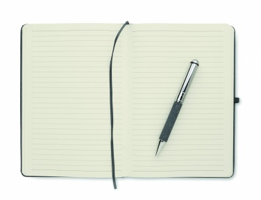 Logotrade promotional giveaway picture of: Recycled leather notebook set