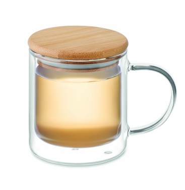 Logo trade promotional products image of: Double wall borosilicate mug