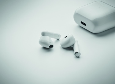 Logo trade promotional giveaways picture of: TWS earbuds with charging base