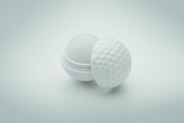 Logo trade promotional merchandise photo of: Lip balm in golf ball shape