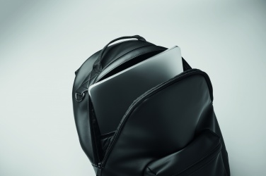 Logo trade promotional giveaways image of: Laptop 15" soft PU backpack