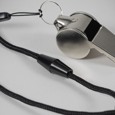 Logo trade promotional giveaways picture of: Metal whistle