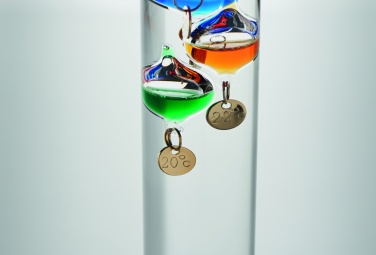 Logo trade promotional item photo of: Galileo thermometer glass 28cm
