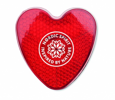 Logo trade promotional gifts image of: Heart shaped reflector light