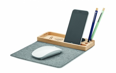 Logotrade advertising product image of: Wireless charger in bamboo 15W