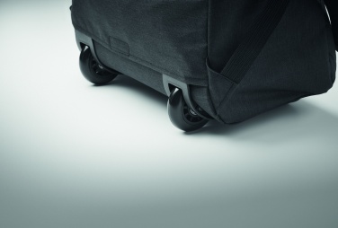 Logotrade promotional gift image of: A portable backpack trolley with wheels, made of 600D RPET polyester