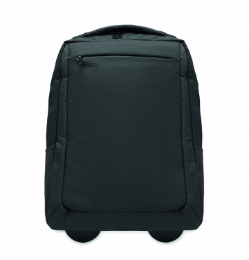 Logo trade promotional items picture of: A portable backpack trolley with wheels, made of 600D RPET polyester