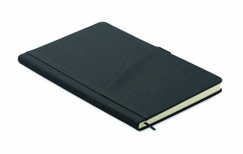 Logo trade corporate gifts image of: A5 notebook PU front pocket