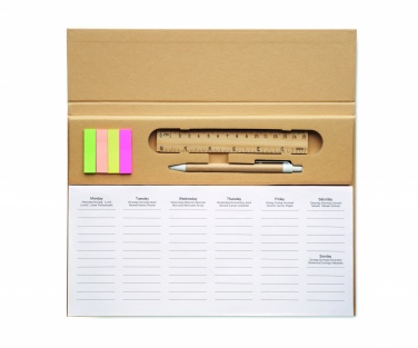 Logo trade promotional gifts picture of: Weekly desktop planner