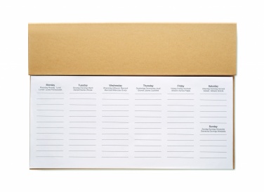 Logo trade corporate gifts picture of: Weekly desktop planner